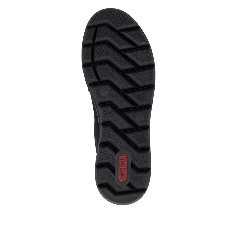 Półbuty RIEKER Z0054-00 black
