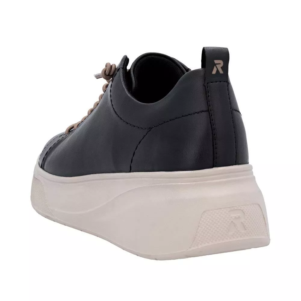 Półbuty RIEKER W2301-00 black