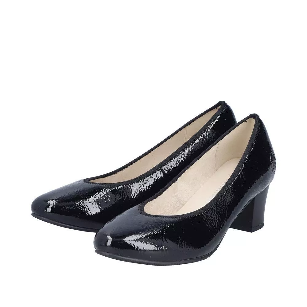 Czółenka RIEKER 44650-02 black