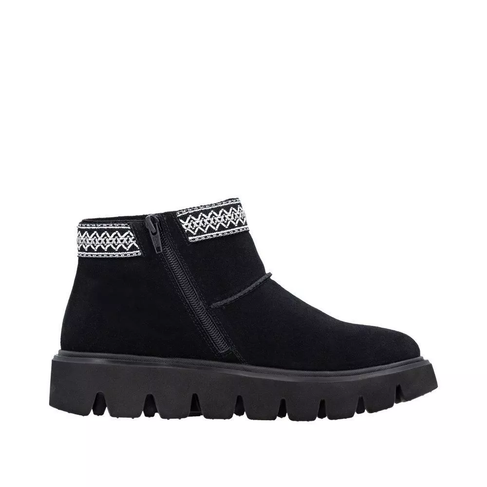 Botki RIEKER W2074-00 black
