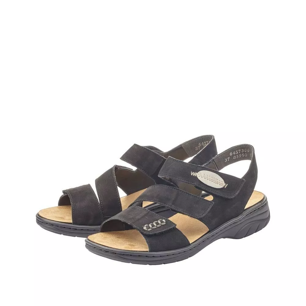 Sandały RIEKER 64573-00 black