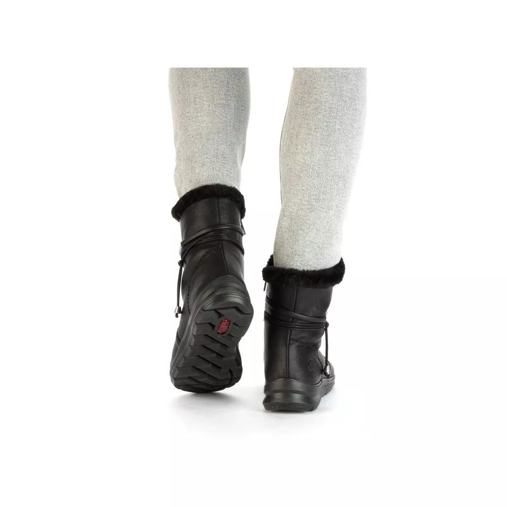 Botki RIEKER Z0070-00 black
