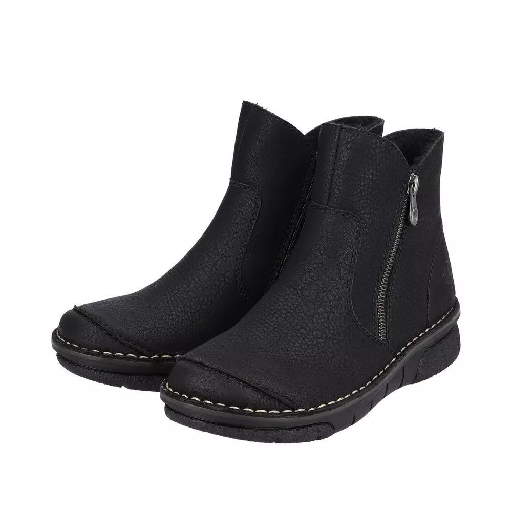 Botki RIEKER 73357-00 black