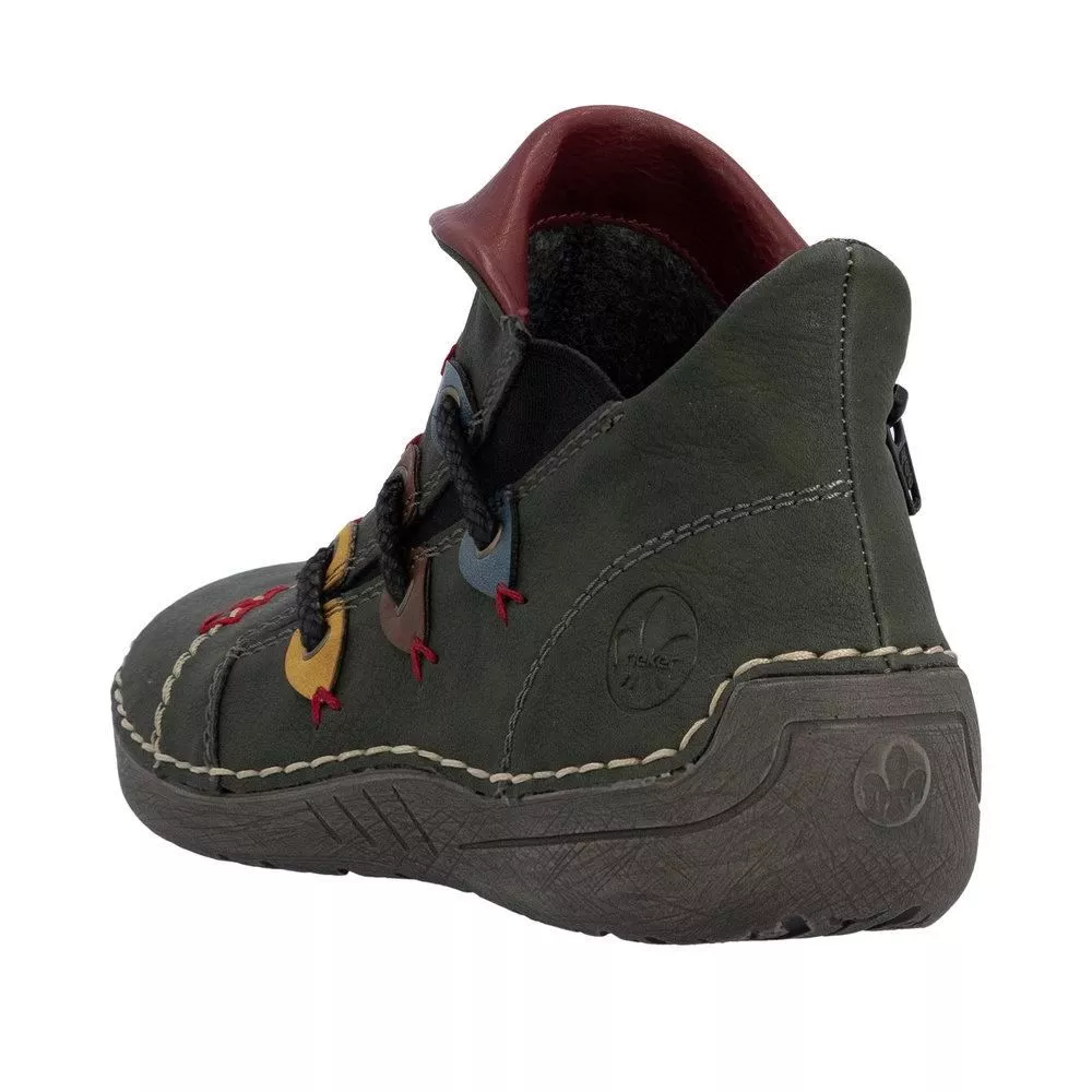 Botki RIEKER 72581-54 green