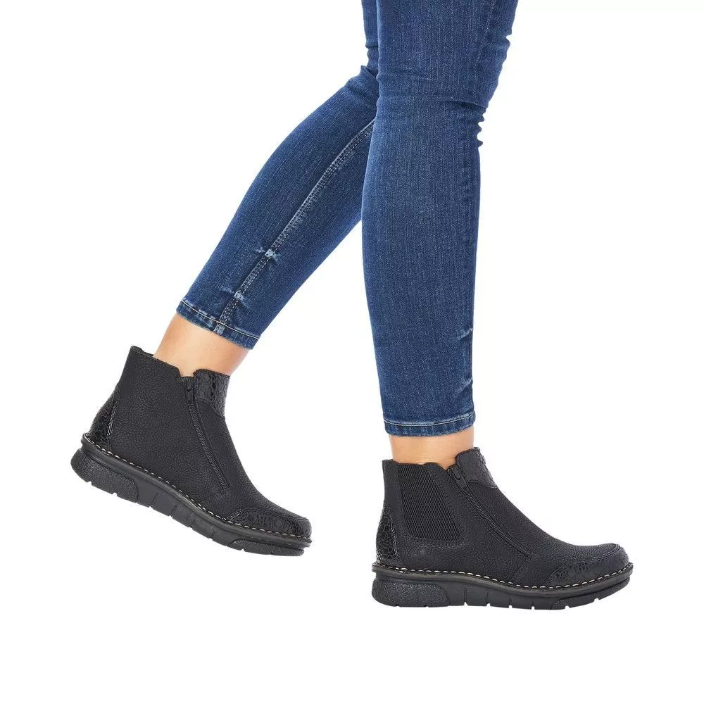 Botki RIEKER 73355-00 black