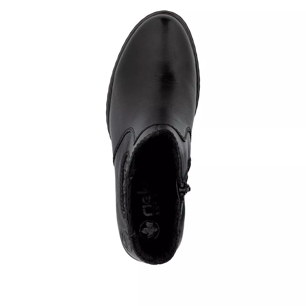 Botki RIEKER Y2577-00 black