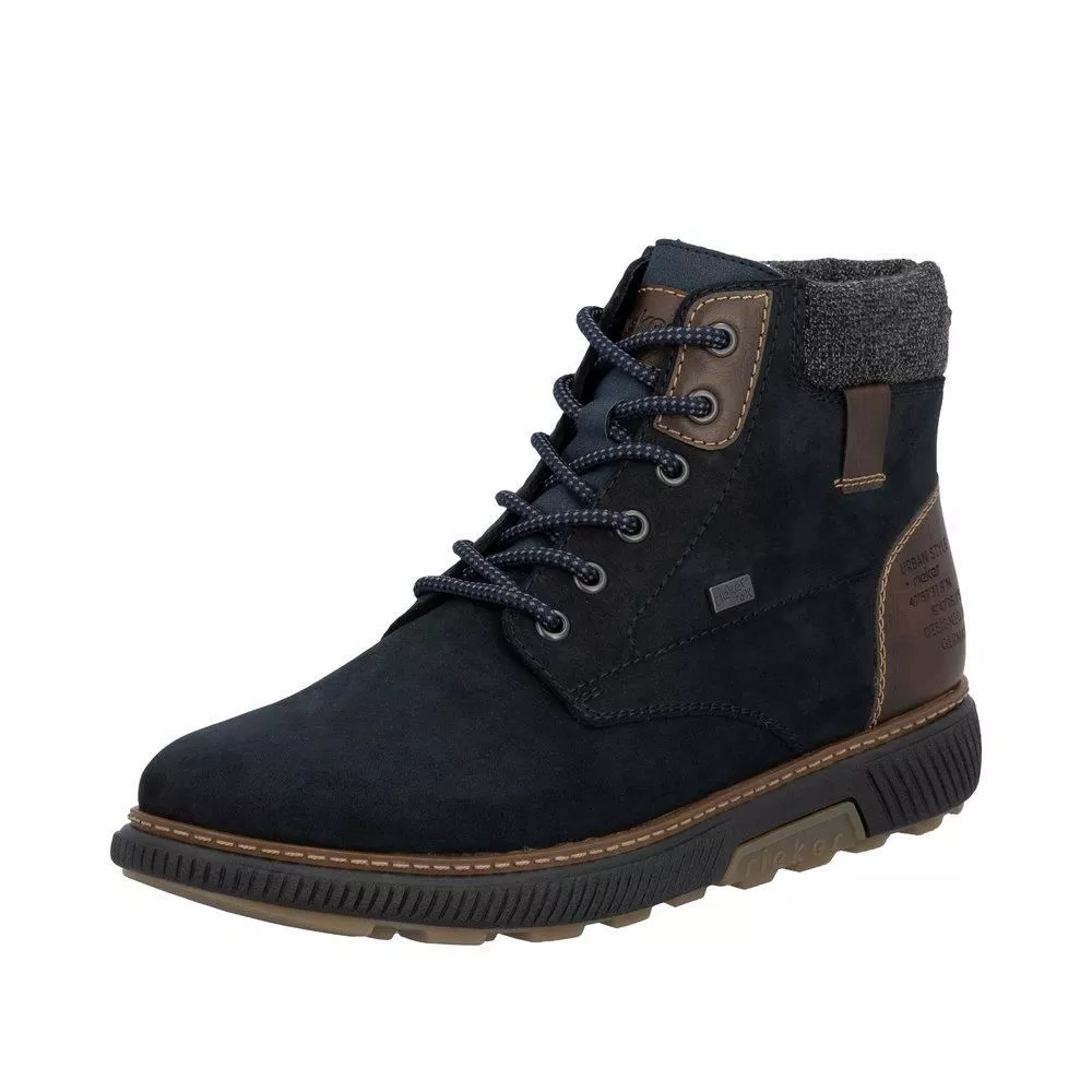 Trzewiki RIEKER B3343-15 blue