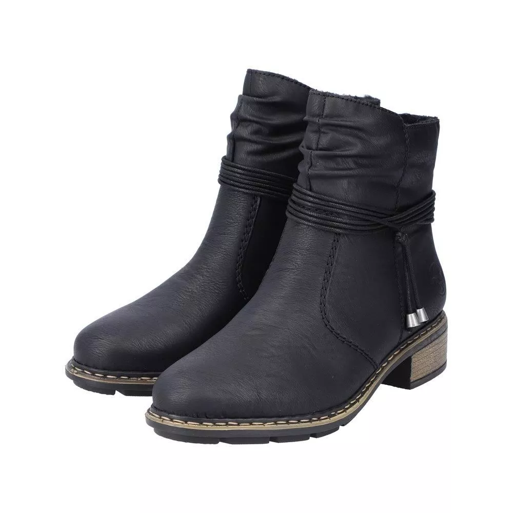 Botki RIEKER 77263-00 black