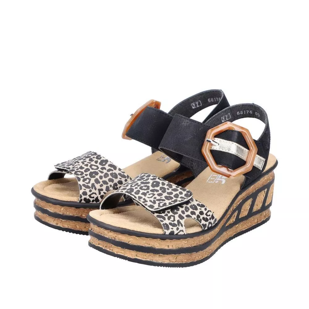 Sandały RIEKER 68176-00 black