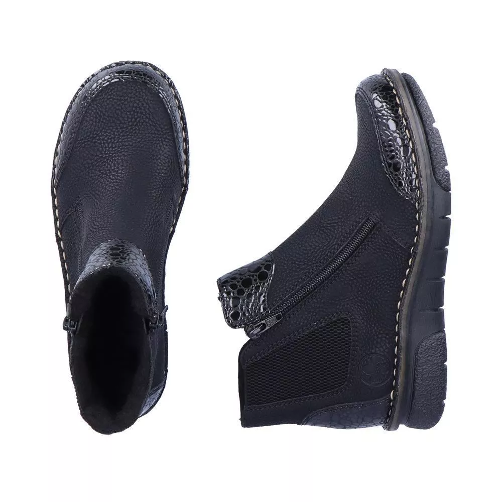 Botki RIEKER 73355-00 black