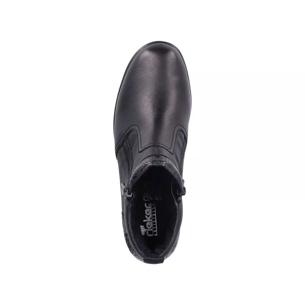 Botki RIEKER L4861-00 black