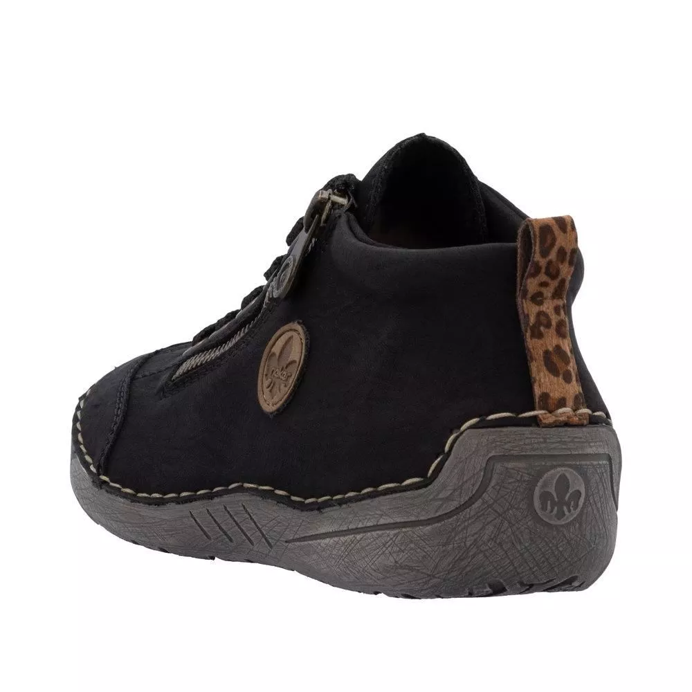 Półbuty RIEKER 52514-00 black