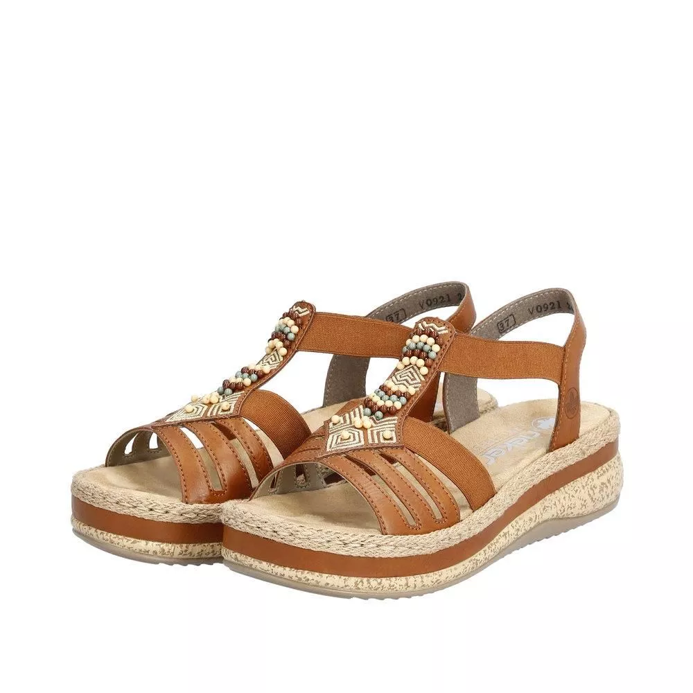 Sandały RIEKER V0921-24 brown