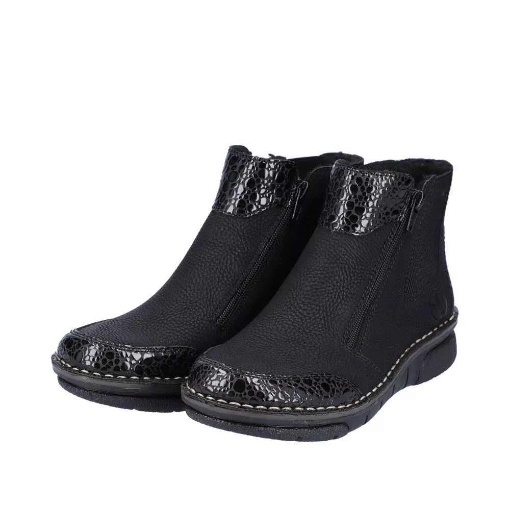 Botki RIEKER 73355-00 black