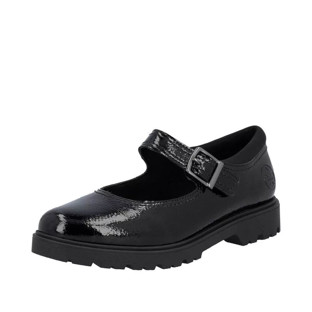 Półbuty RIEKER 45567-00 black