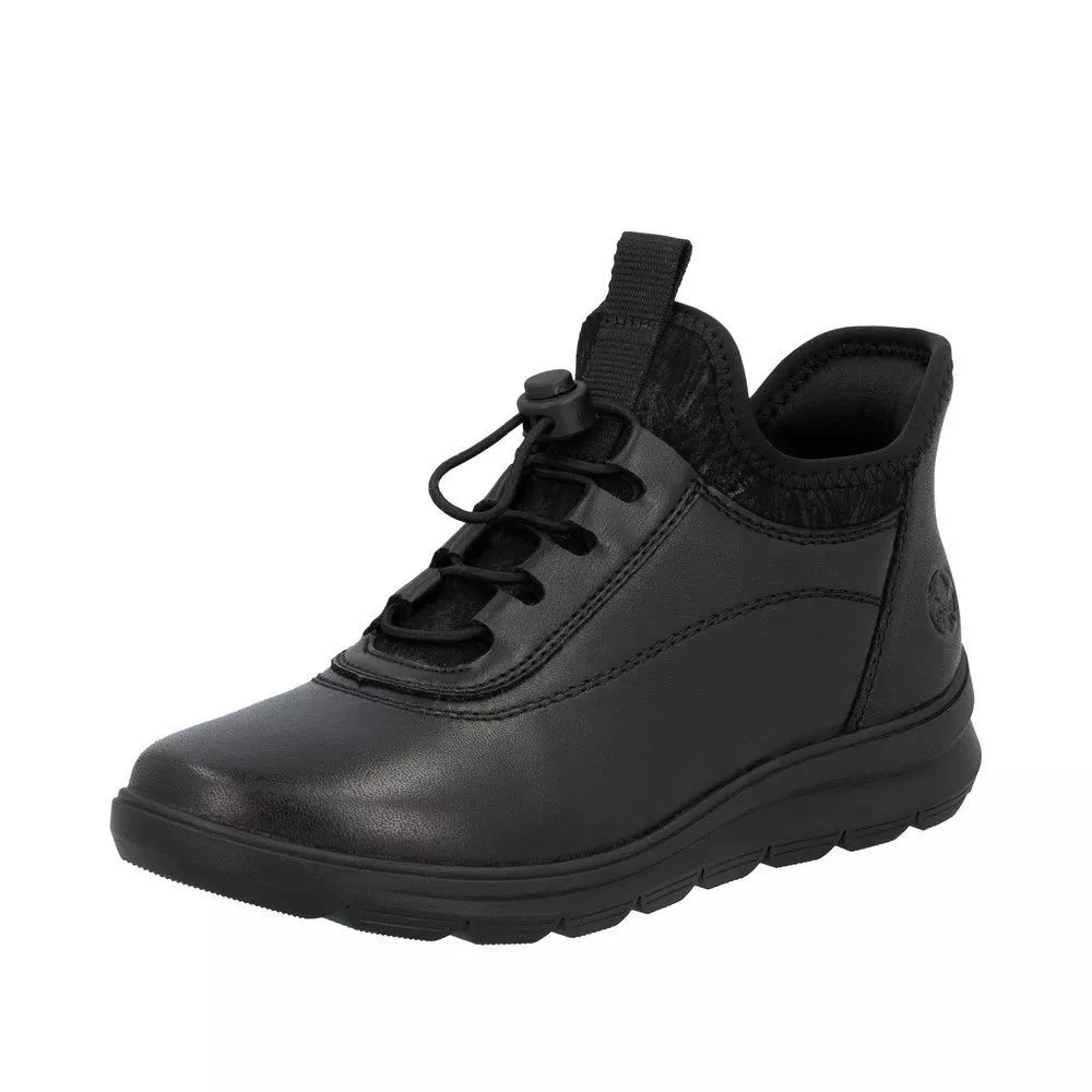 Półbuty RIEKER Z0057-00 black