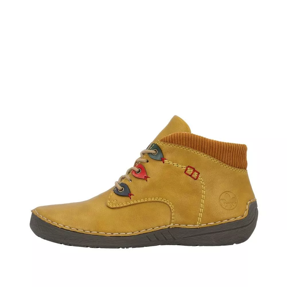 Trzewiki RIEKER 52544-68 yellow