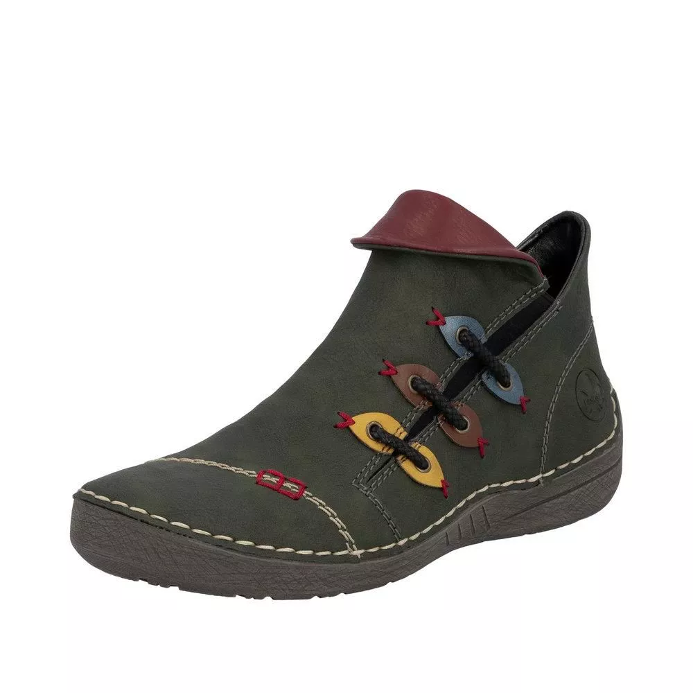 Botki RIEKER 72581-54 green
