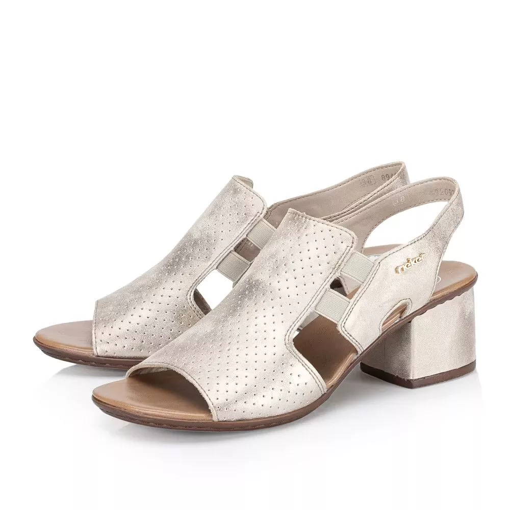 Sandały RIEKER 64665-60 beige