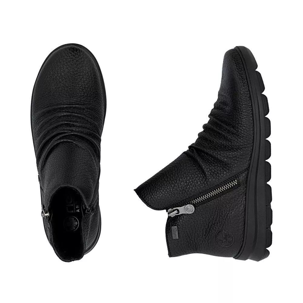 Botki RIEKER Z0056-00 black
