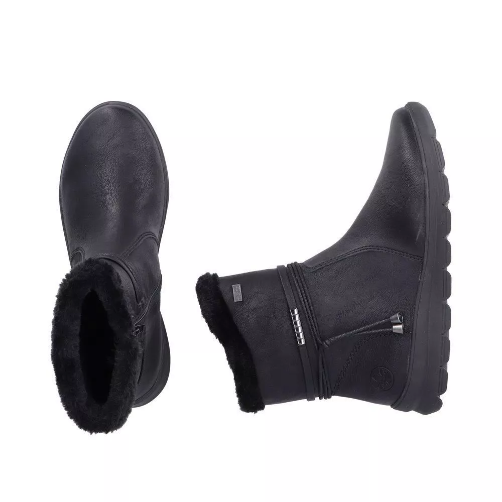 Botki RIEKER Z0070-00 black