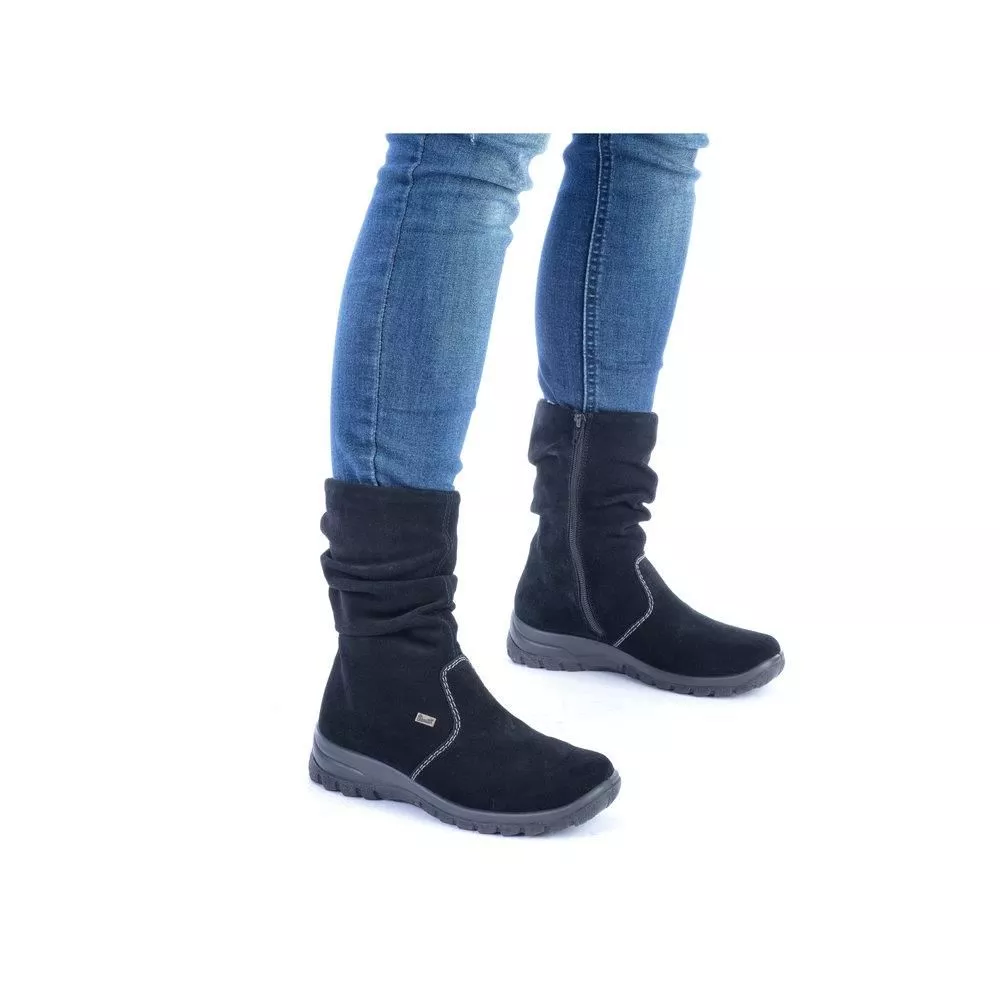 Botki RIEKER Z7171-01 black