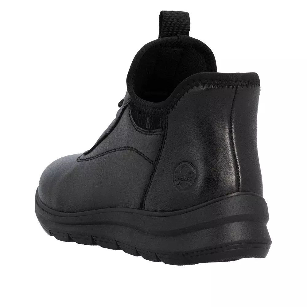 Półbuty RIEKER Z0057-00 black