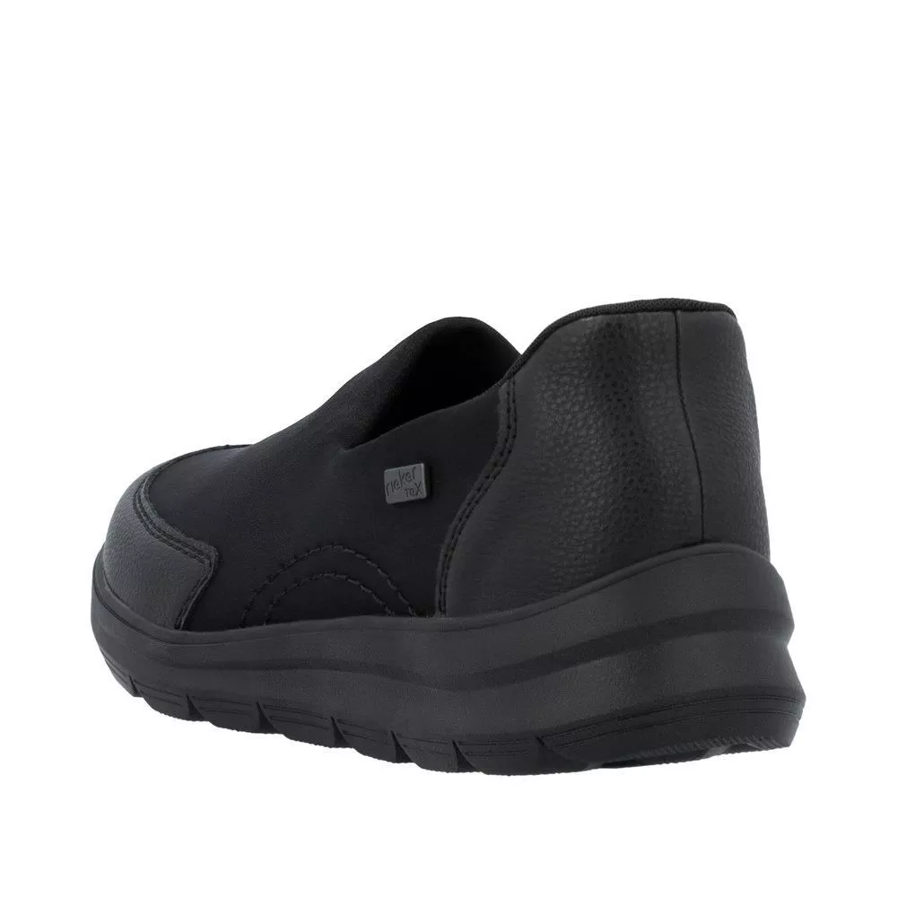 Półbuty RIEKER Z0054-00 black