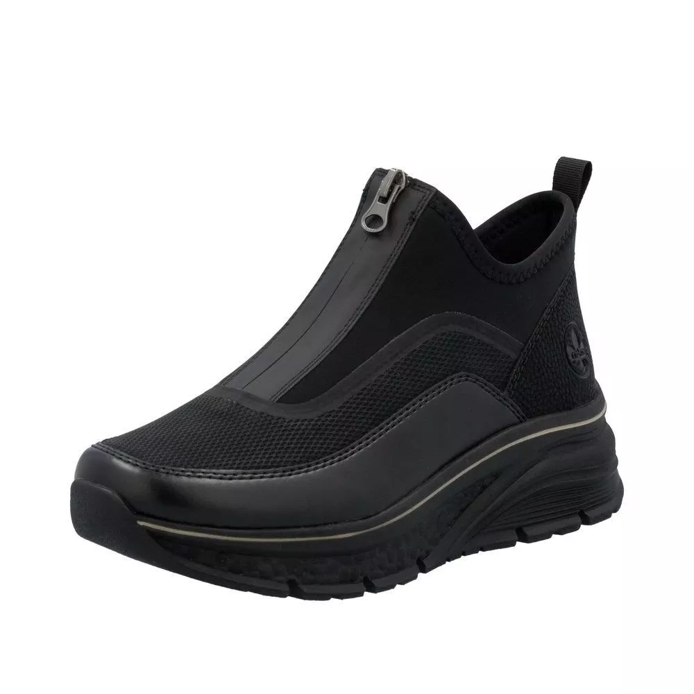 Półbuty RIEKER 48053-00 black