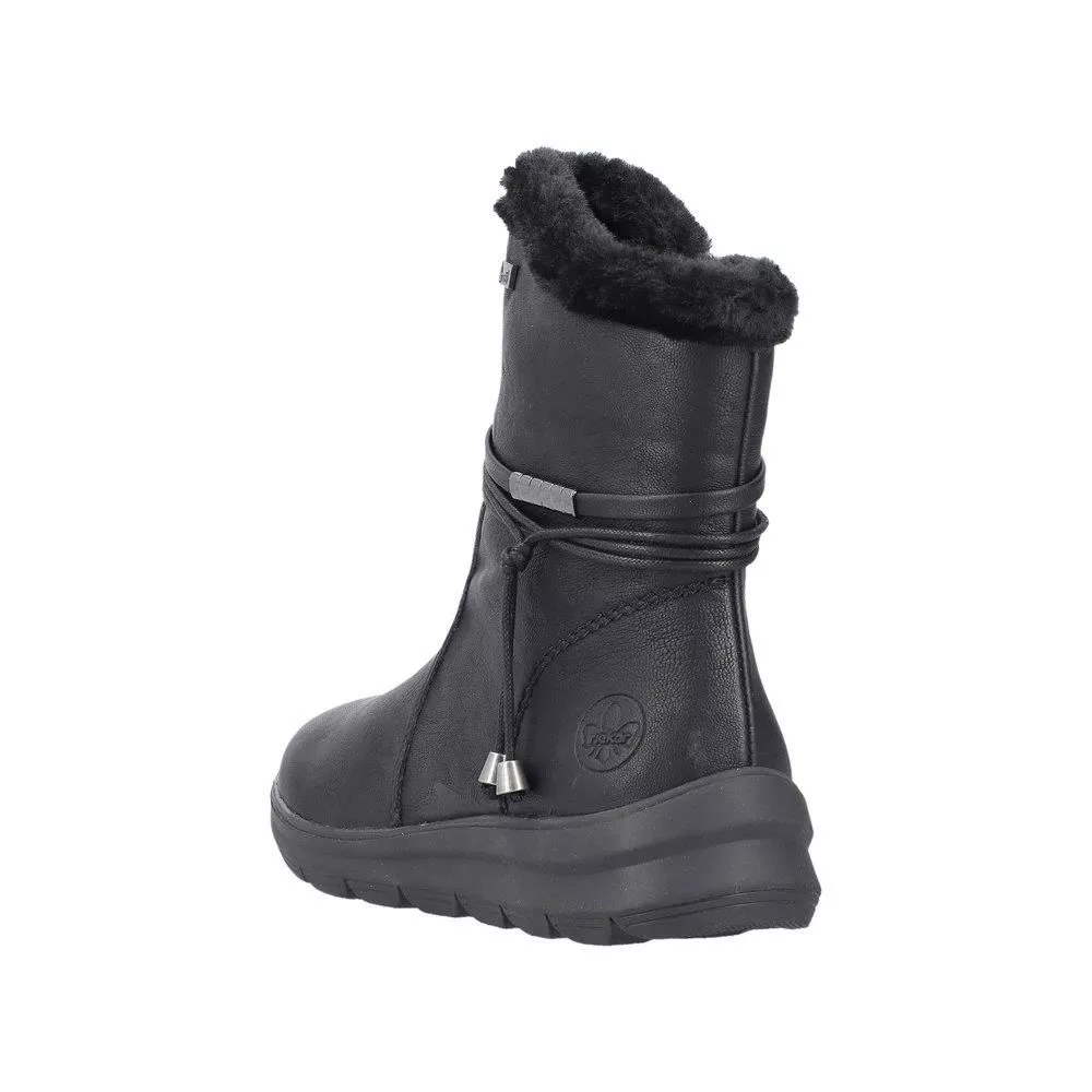 Botki RIEKER Z0070-00 black