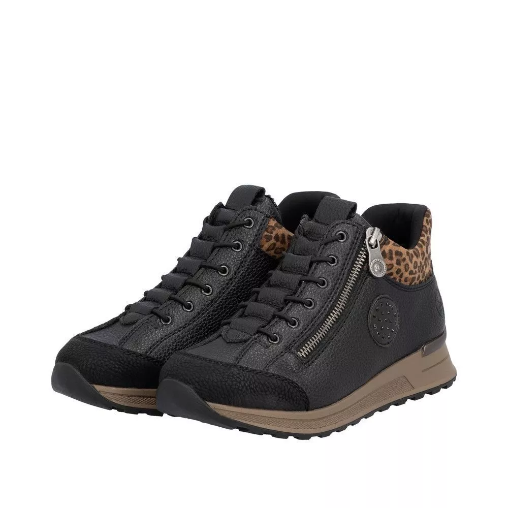 Półbuty RIEKER N1457-00 black