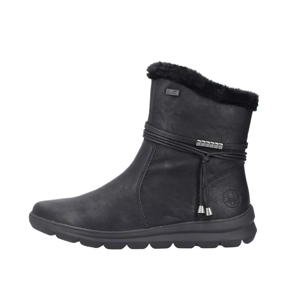 Botki RIEKER Z0070-00 black