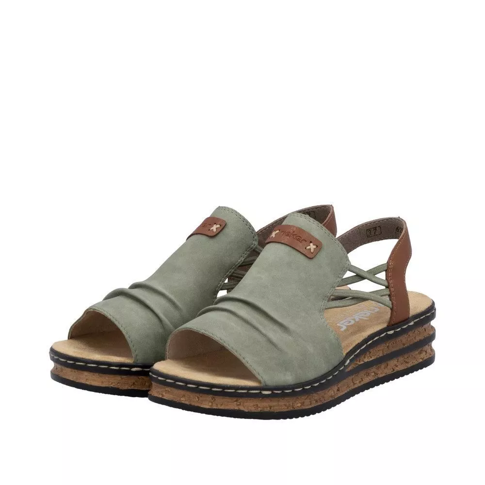 Sandały RIEKER 62962-52 green