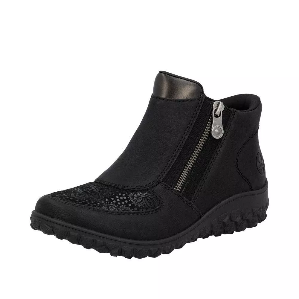 Botki RIEKER 59558-00 black