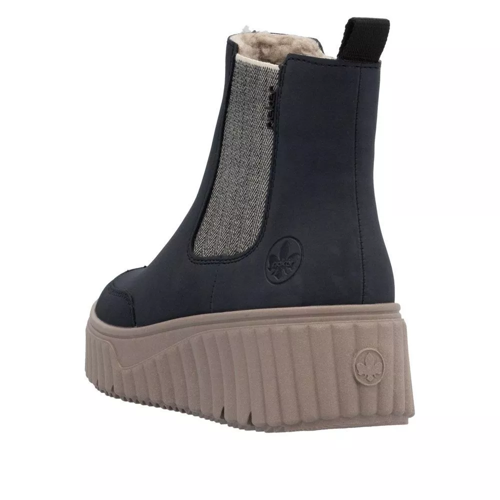 Botki RIEKER N2553-14 blue