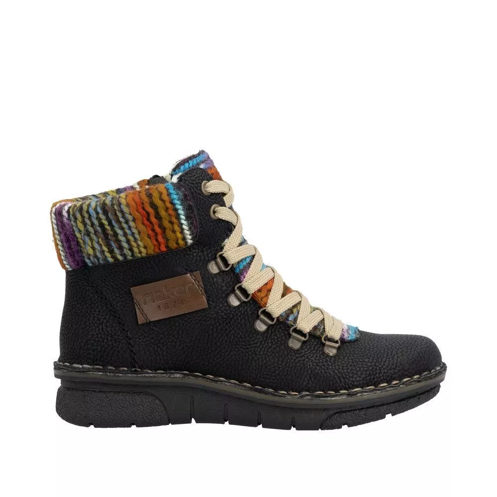Trzewiki RIEKER 73343-00 black