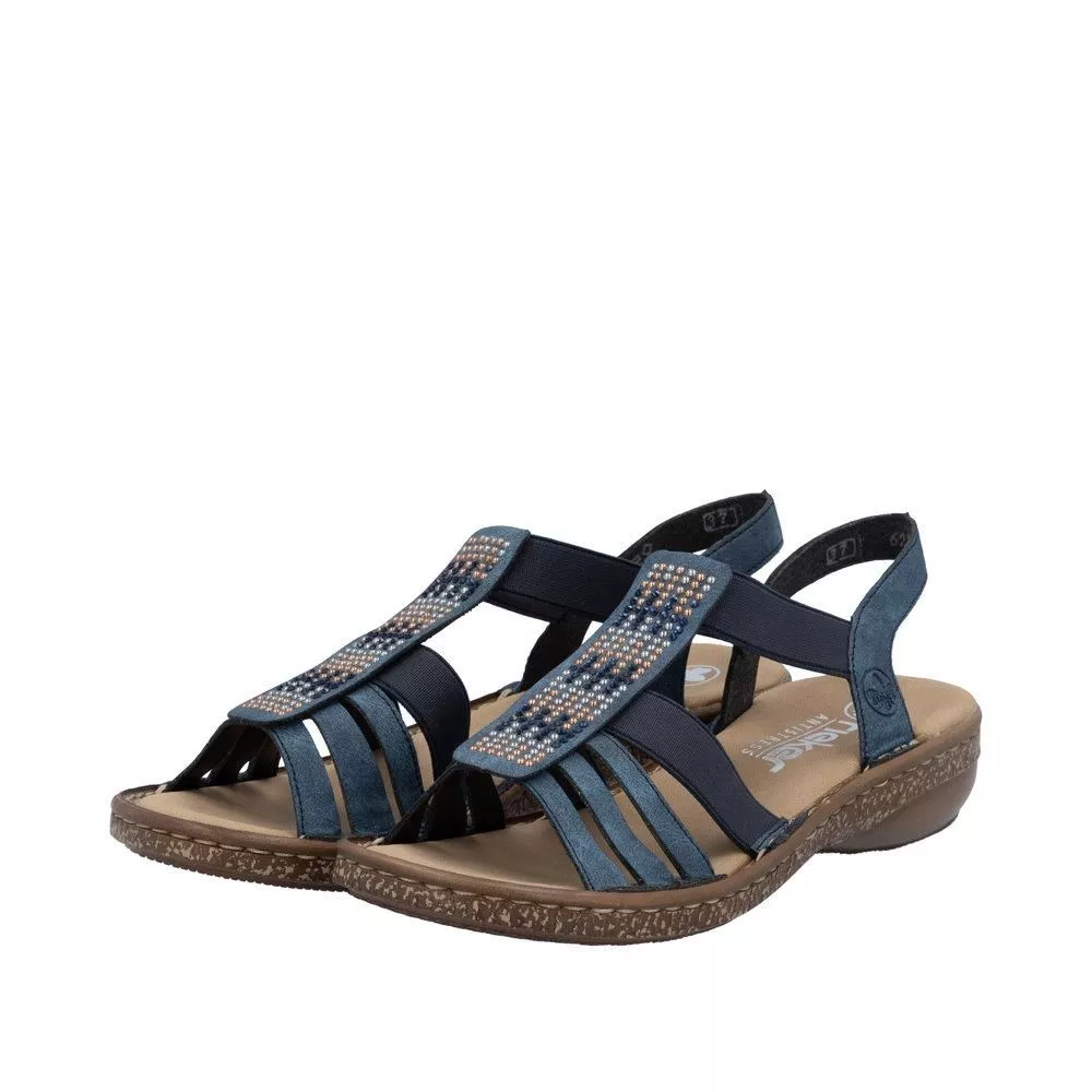 Sandały RIEKER 628G7-14 blue