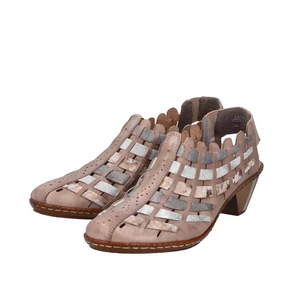 Sandały RIEKER 46778-64 beige