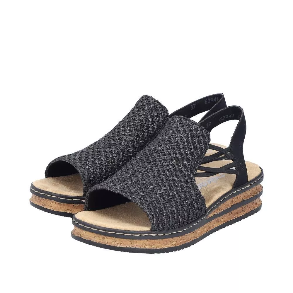 Sandały RIEKER 62941-00 black