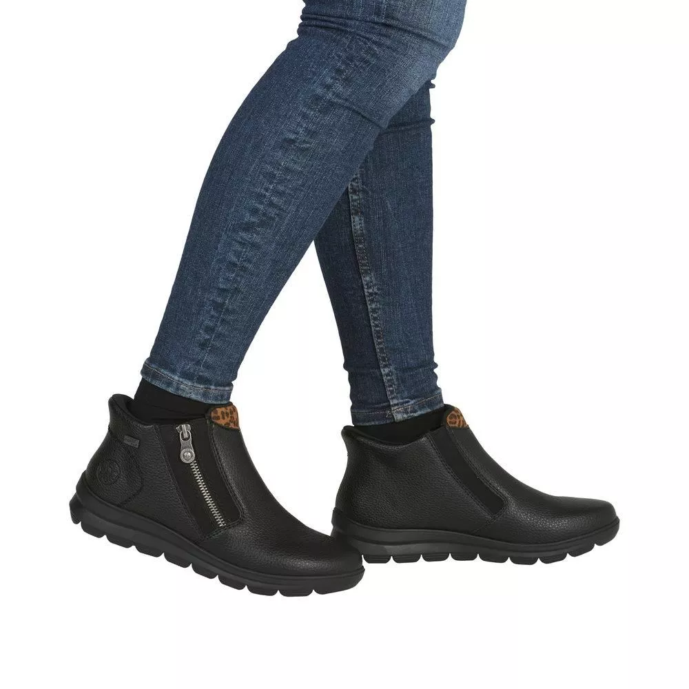 Botki RIEKER Z0059-00 black