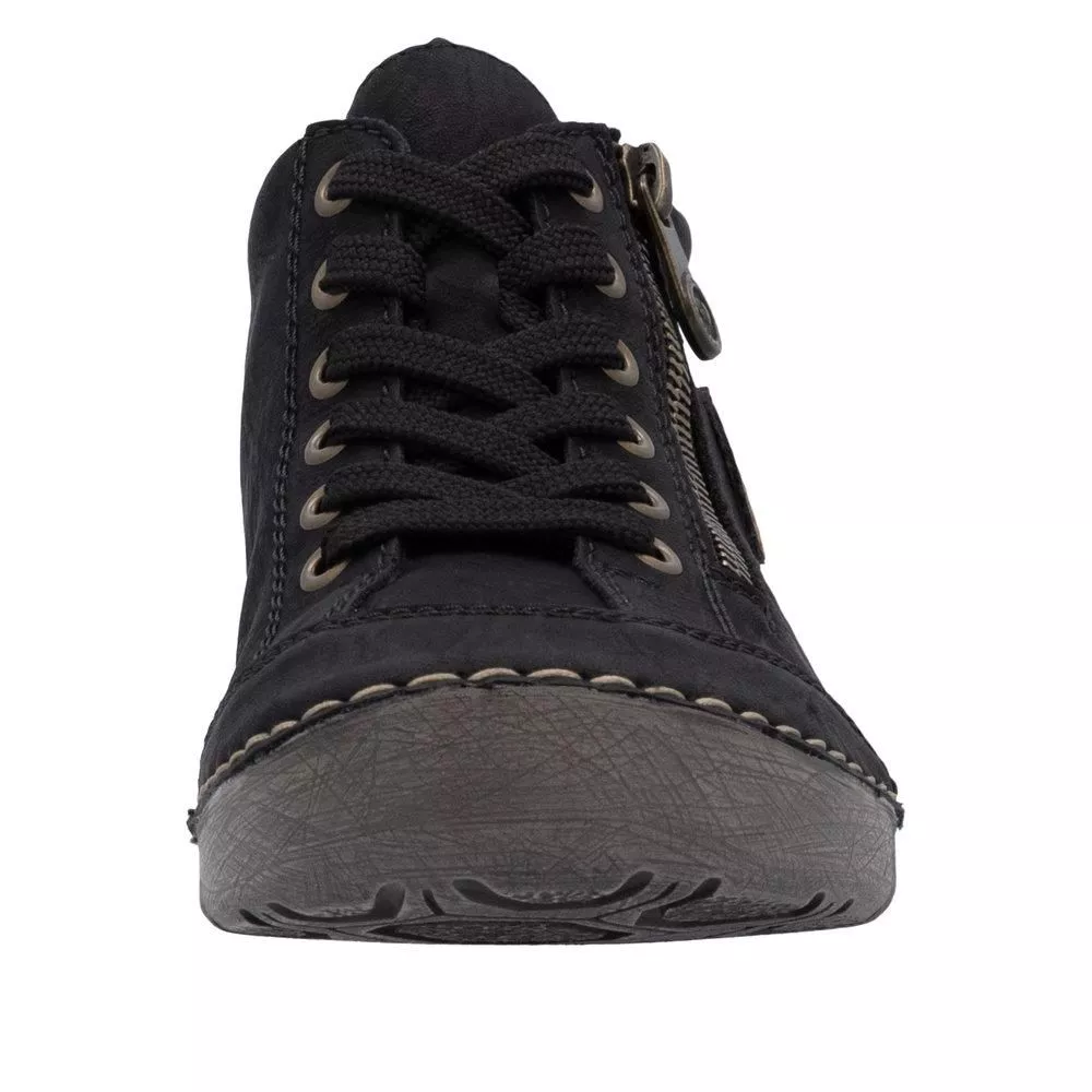 Półbuty RIEKER 52514-00 black