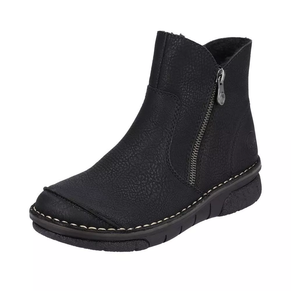 Botki RIEKER 73357-00 black