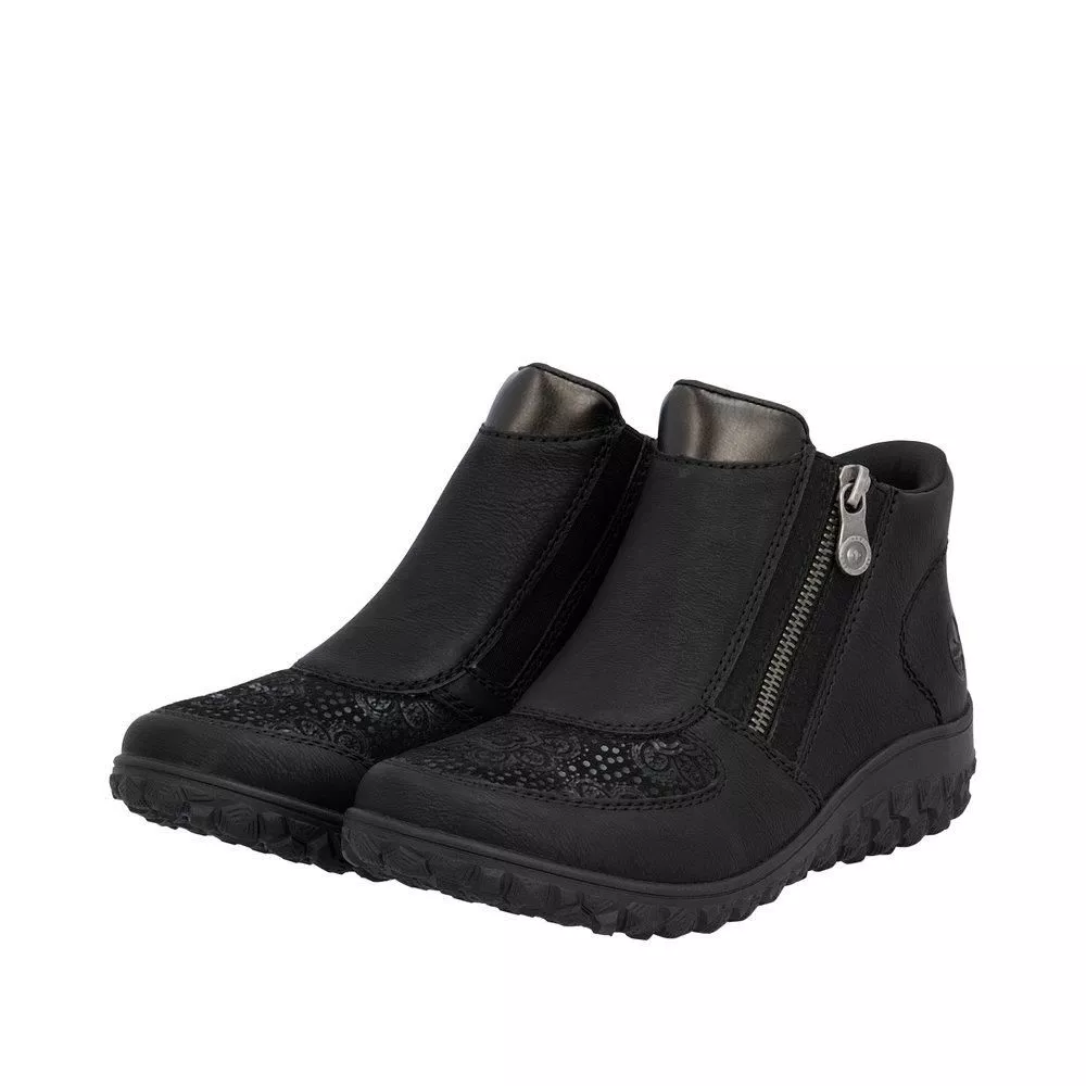 Botki RIEKER 59558-00 black