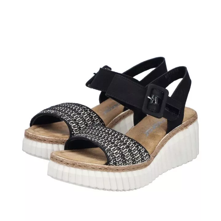 Sandały RIEKER 69176-00 black