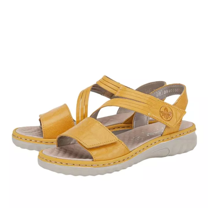 Sandały RIEKER 60464-68 yellow