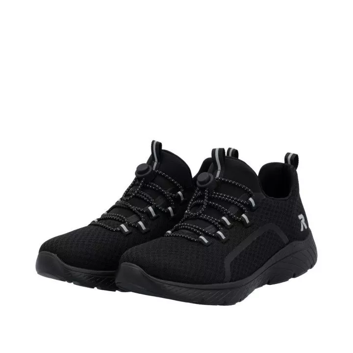 Półbuty RIEKER M5070-00 black