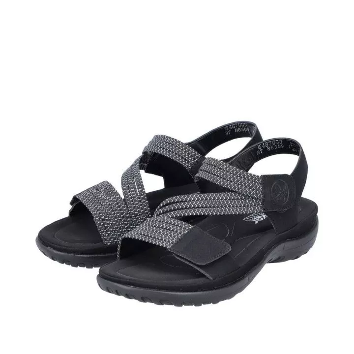 Sandały RIEKER 64870-00 black