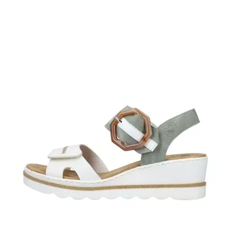 Sandały RIEKER 67476-81 white