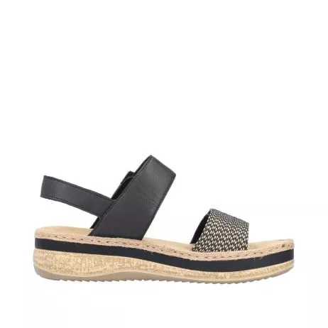 Sandały RIEKER V0951-00 black