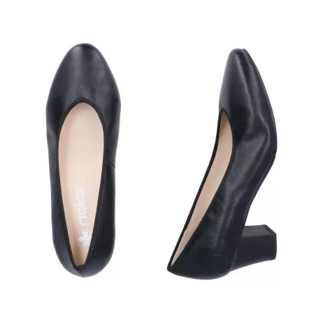 Czółenka RIEKER 44650-01 black
